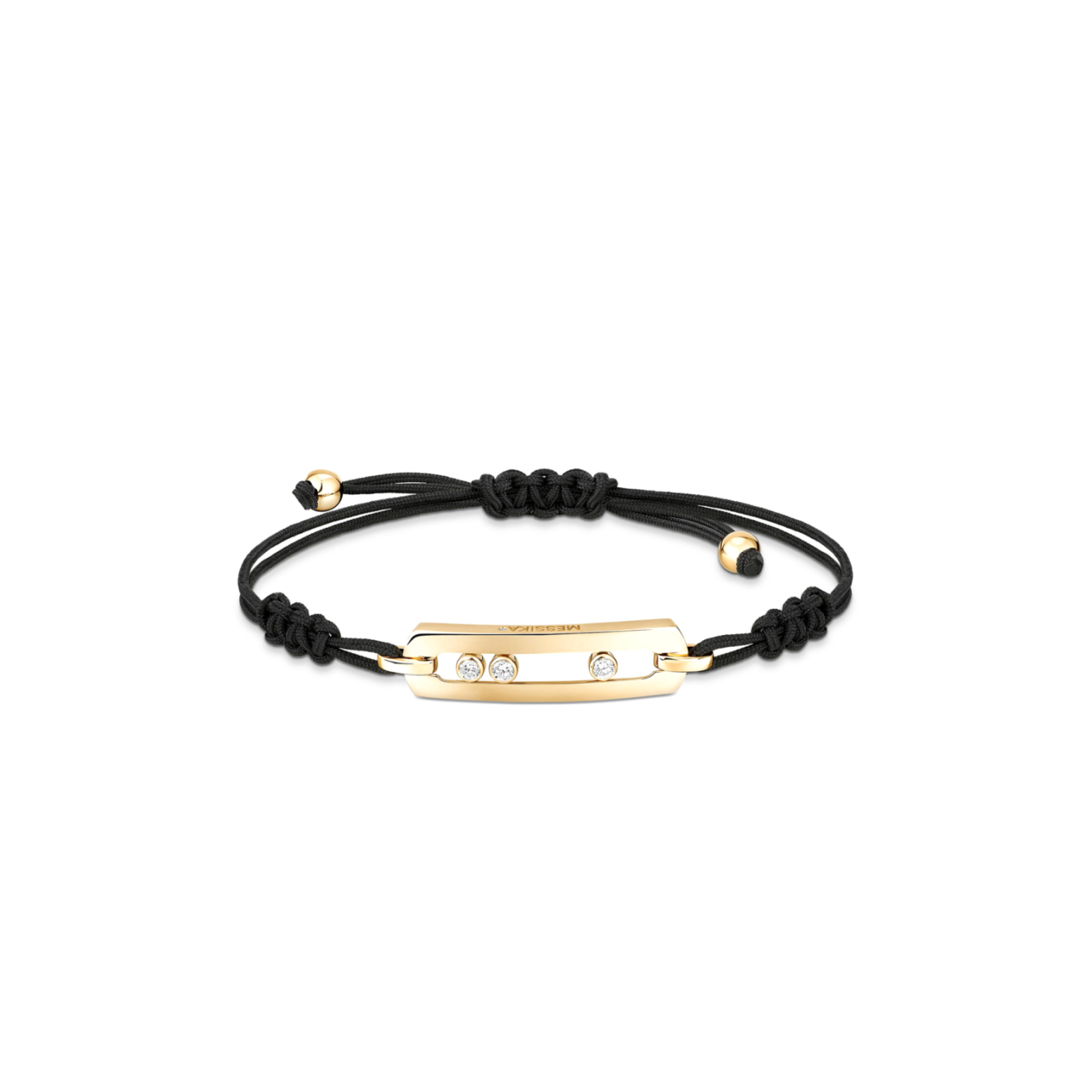 Mes1kaa move cord bracelet large yellow gold d1am0nd bracelet 05311-yg